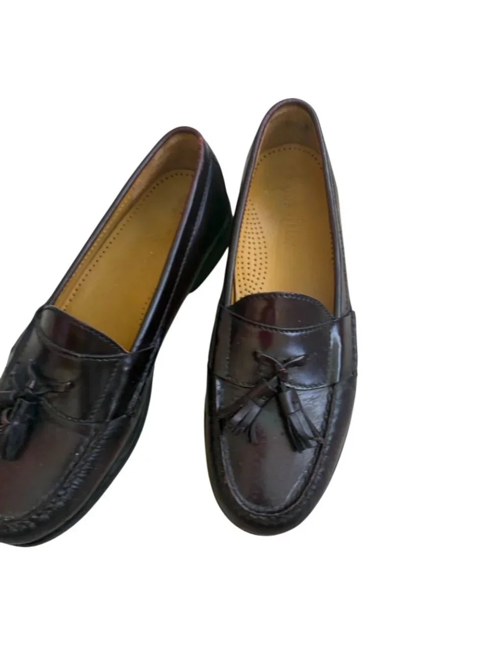 COLE HAAN Men’s Leather Tassle Loafers Shoes Size 8